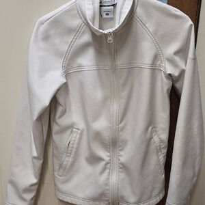 Columbia Cream Full-Zip JacketColumbia Ivory Zip-up Jacket, Women's Small